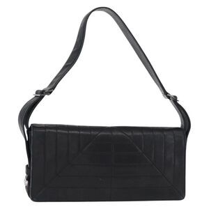 Chanel Vintage Leather Black Leather Shoulder Bag Bag